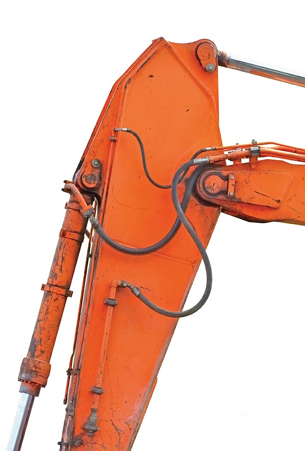 arm of an excavator